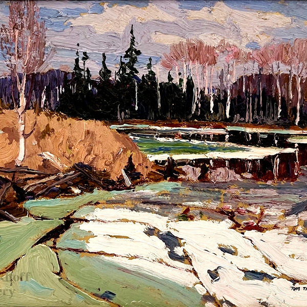 “Spring Ice” Canadian Landscape Painting by Tom Thompson by Fabricci