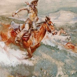 The Chase Western Art by Edward Borein