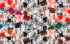 Square pattern brush digital art