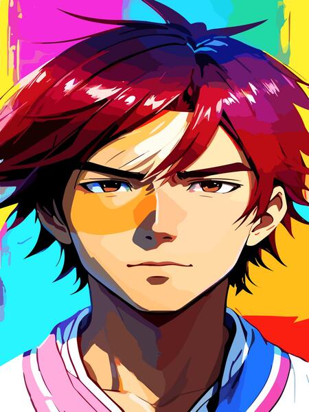 Anime hero .  Print
