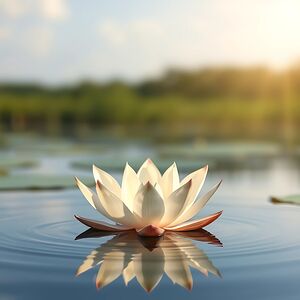 Floating Lotus Bloom