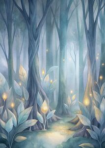 Enchanted Glow – Mystical Forest Path