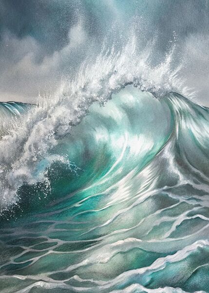 Ocean’s Fury – The Power of the Waves by AMINESTORE