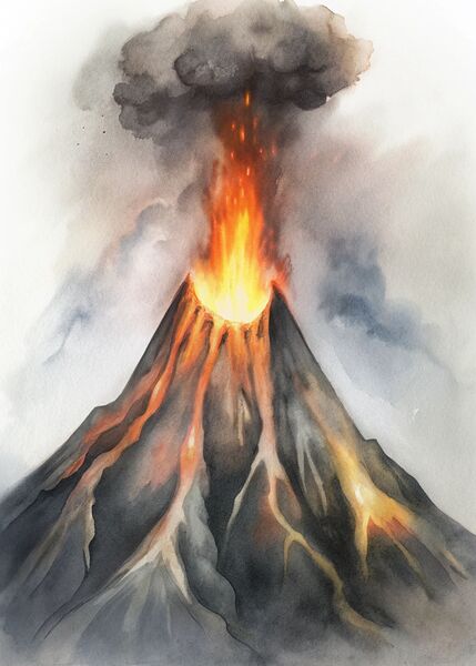Fiery Awakening – Eruption of Nature’s Power by AMINESTORE