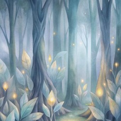 Enchanted Glow – Mystical Forest Path