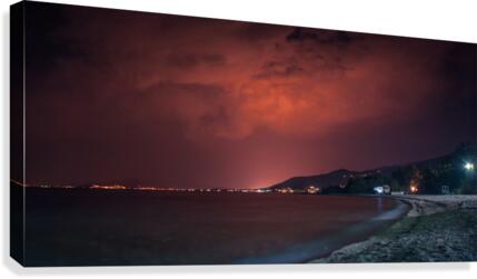 red sky Canvas Print