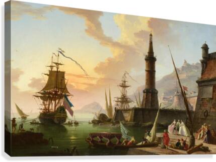 Entering port Canvas Print