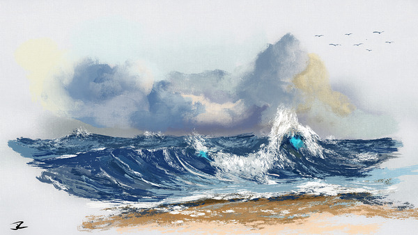 A Beach Scene Téléchargement Numérique