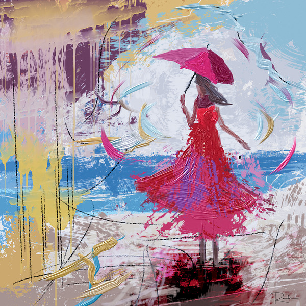 Figure in Red Digital Download