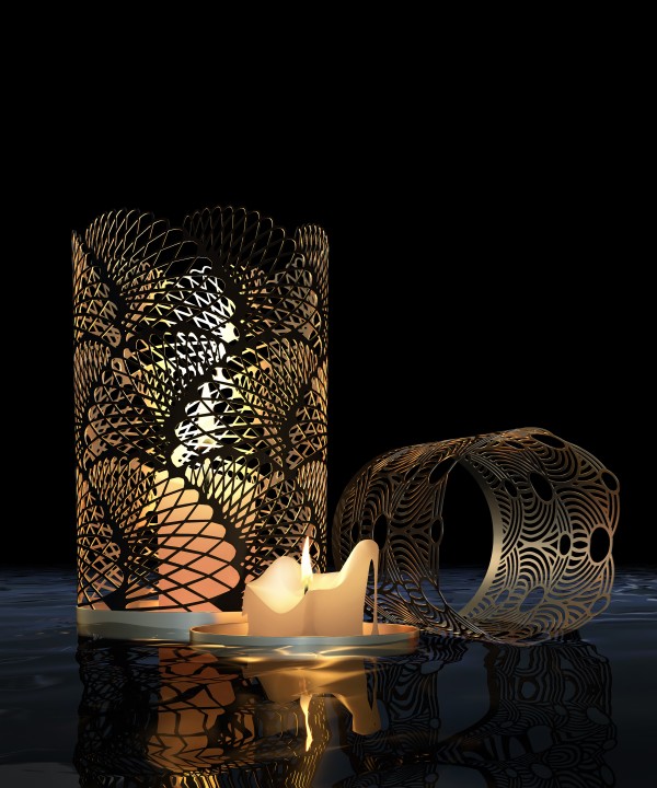 Decorative candeholders by Valeriia