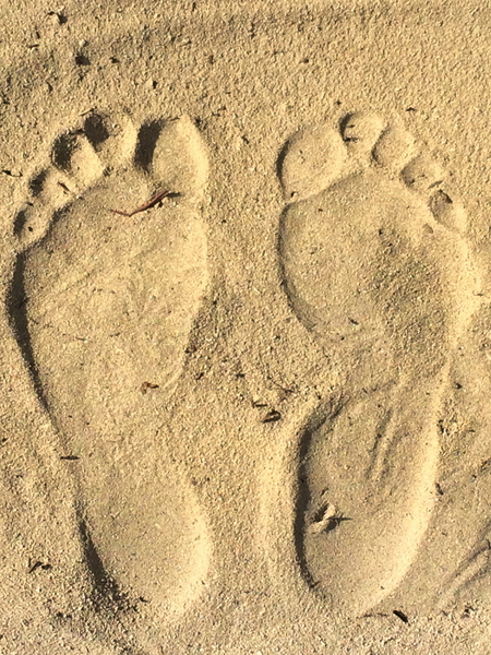 Footprints in the Sand by UpThereAgain Photography