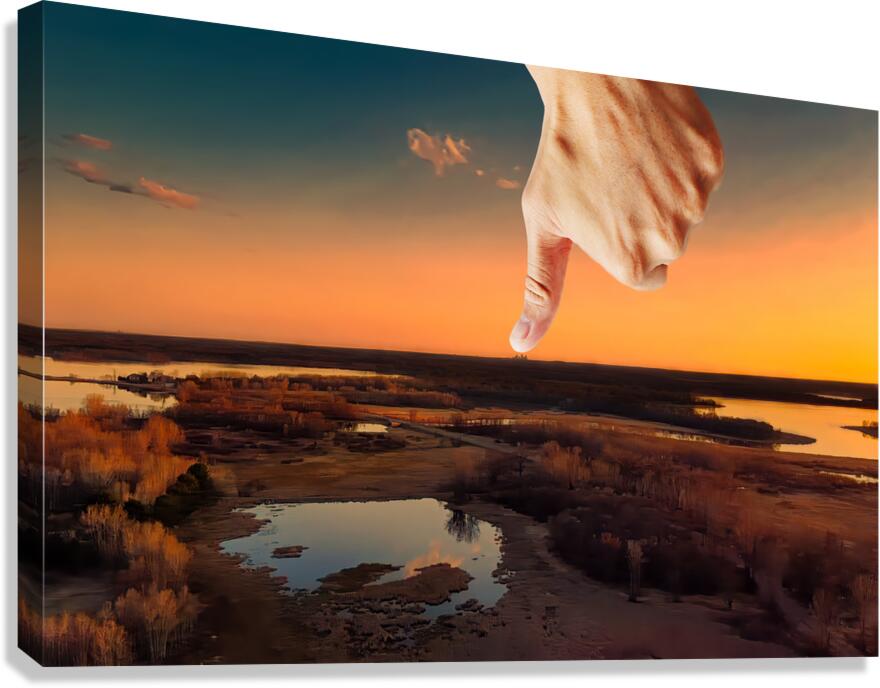 Thumbsdown Mini apolis Canvas Print