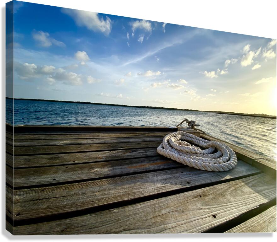 Boat Rope Canvas Print