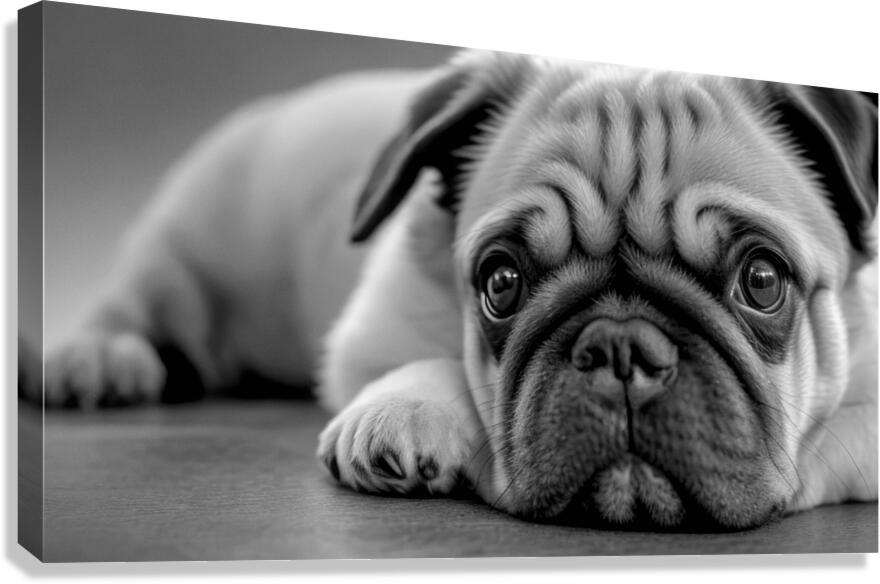 Lazy Pup Canvas Print