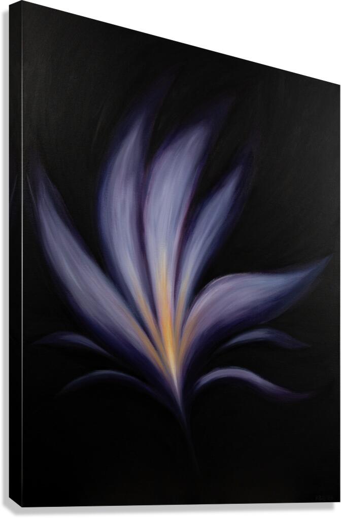 Moon Lily  Jewel in the Heart Canvas Print