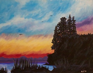 Whiffin Spit Sunset
