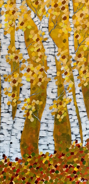 Autumn Birches Print