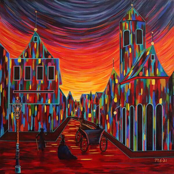 Rendezvous Luminous Lane Print