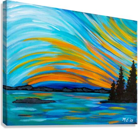 Sunset Swerve Canvas Print