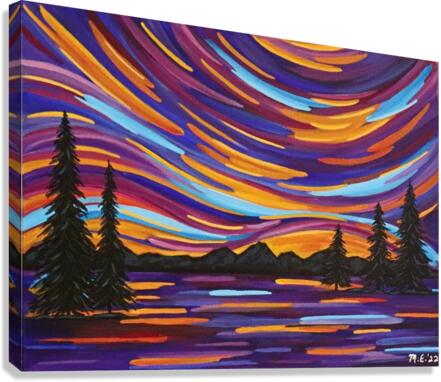 Autumn Sunset Canvas Print