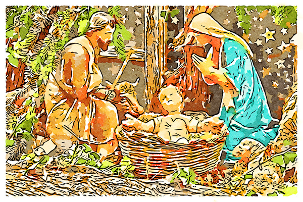 Christmas Nativity Scene  by Vivida Photo PC
