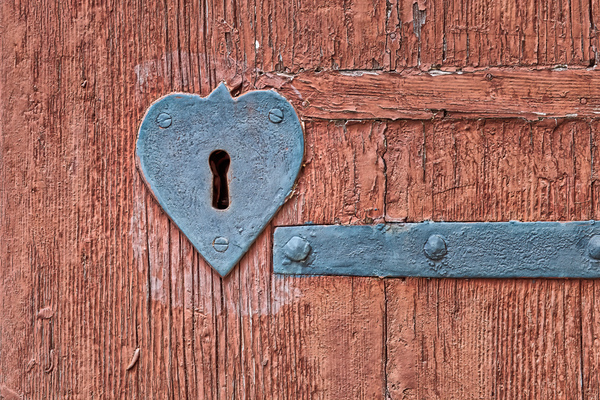 Heart shaped iron lock  by Vivida Photo PC