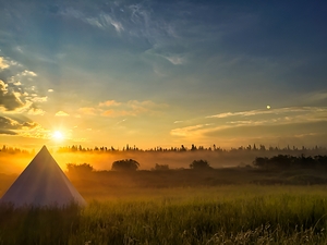 Camping in Yellowstone 