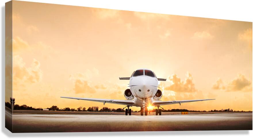 Sunset Jet Canvas Print
