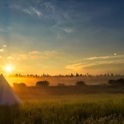 Camping in Yellowstone 