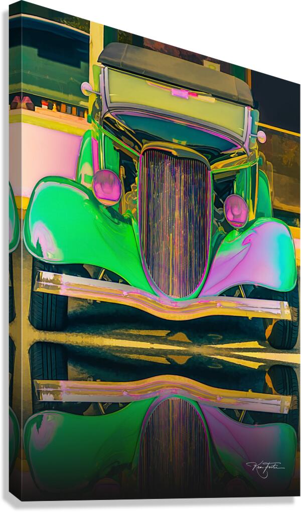 Rainbow Green Canvas Print