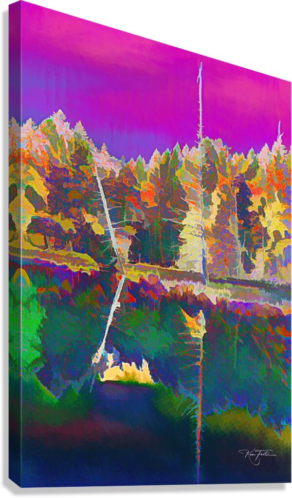 Two Spar Trees Canvas Print