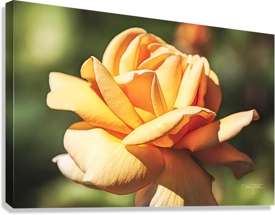 Yellow Flakes Canvas Print