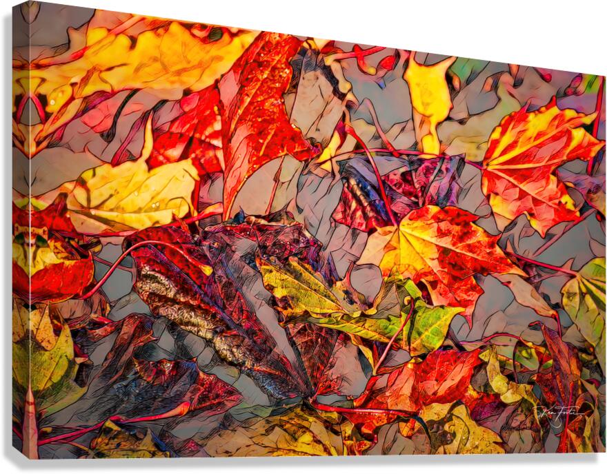 Leaf Pile Two Canvas Print