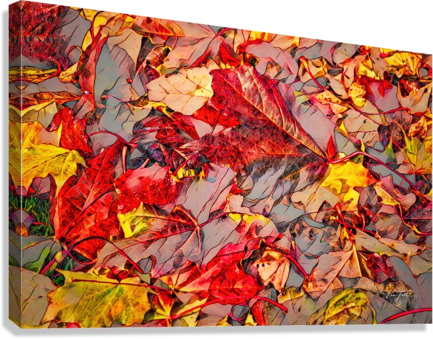 Leaf Pile One Canvas Print