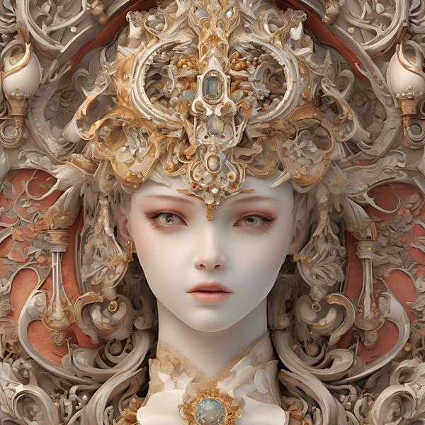 Enchanting Elegance: A Captivating Portrait of Timeless Beauty by Samir