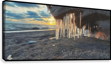 Icy Sun Canvas Print