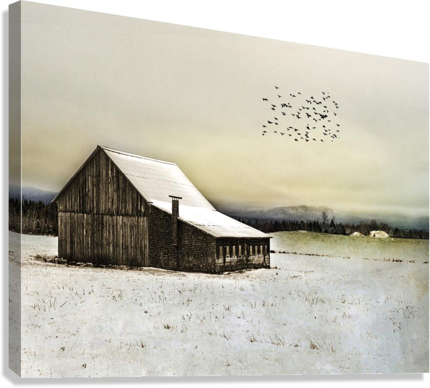 Au pied du Mont Impression sur toile