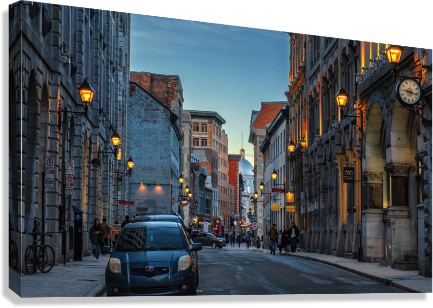 Le magasin general du vieux Montreal  Impression sur toile
