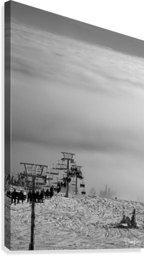 Chairway to Heaven BW Canvas Print