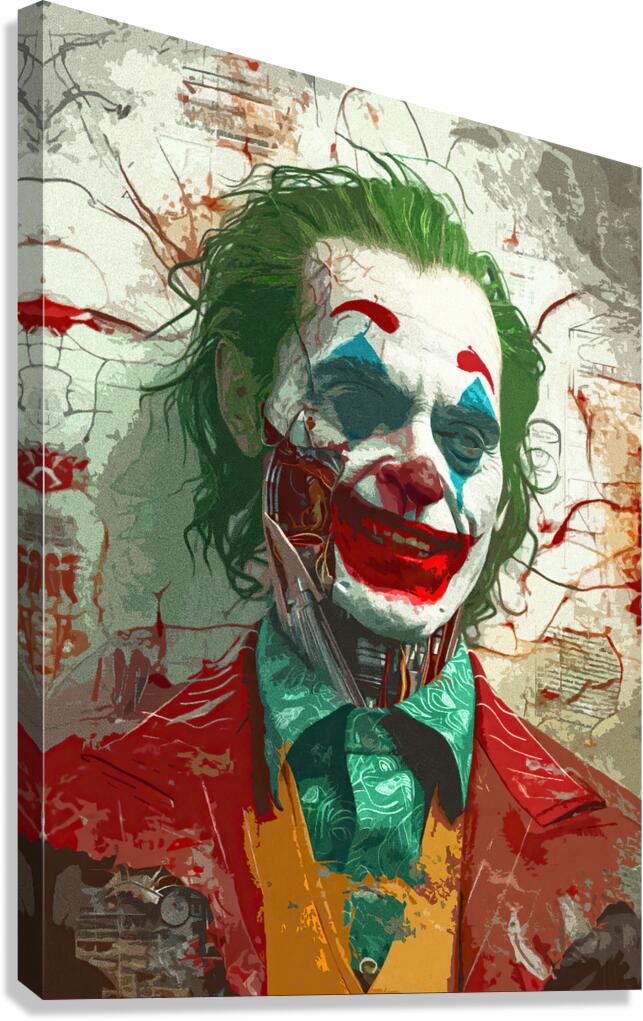 Cyborg Joker by Enrique Cruz B Wall Art