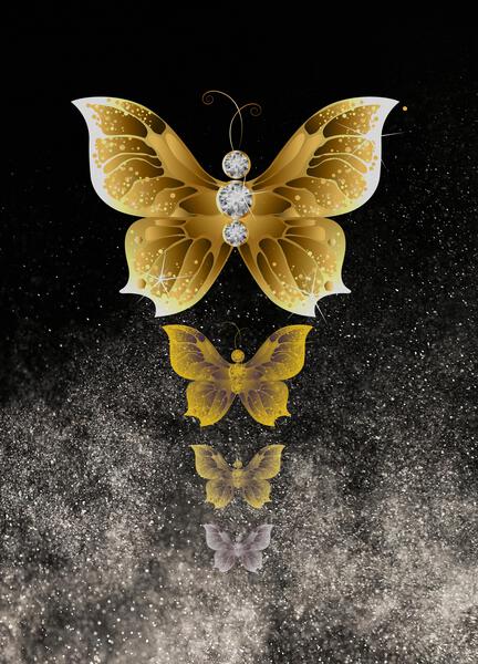 Golden Butterfly Evolve by shutterstrike