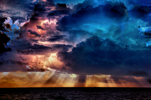 Blue Clouds and Pink Diamonds