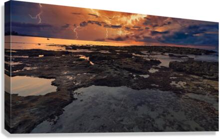 Lighting Beach Canvas Print