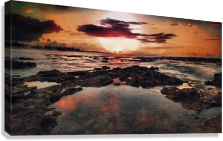 Burning Seas Canvas Print