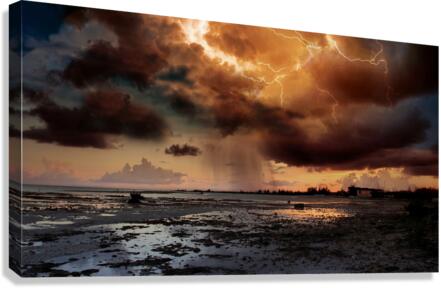 Rain and Lightning Canvas Print