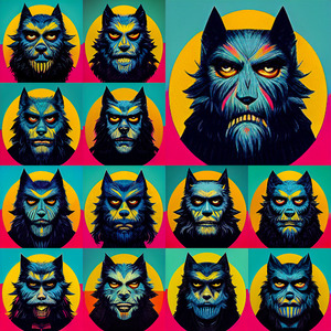 Werewolf Pop Art
