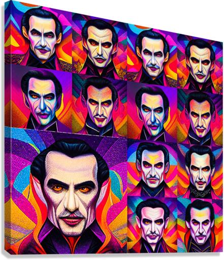 Dracula Pop Art Canvas Print