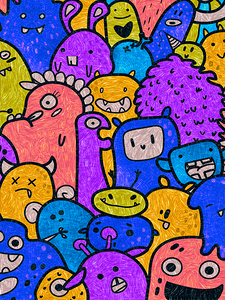 Pattern Monsters Cartoon 3