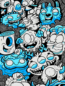 Pattern Monsters Cartoon
