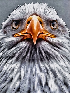 Drawing Head Eagle